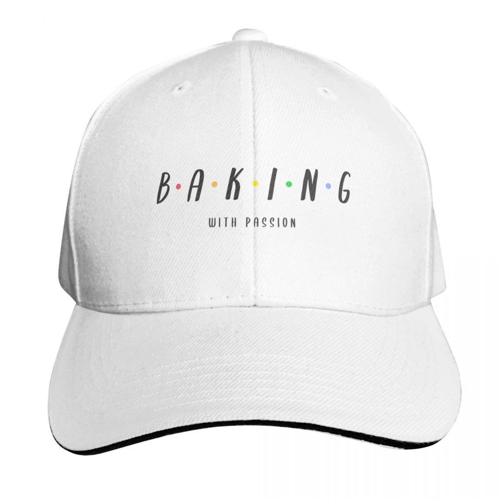 Baking with passion text Baseball Cap Luxury Brand Designer Hat Golf Cap Rave Women Unisexs