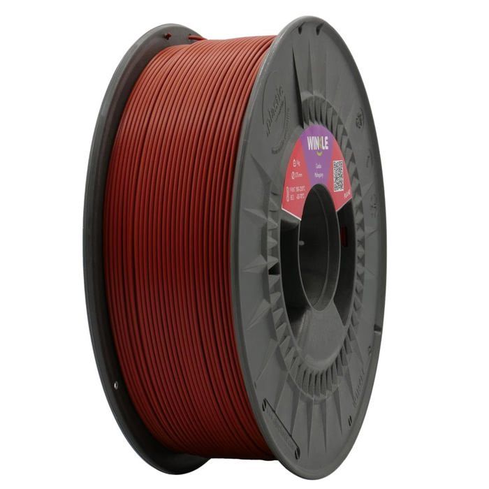 Filament 3D - WINKLE - PLA HD - 1,75 mm - Marron acajou - 1000 kg