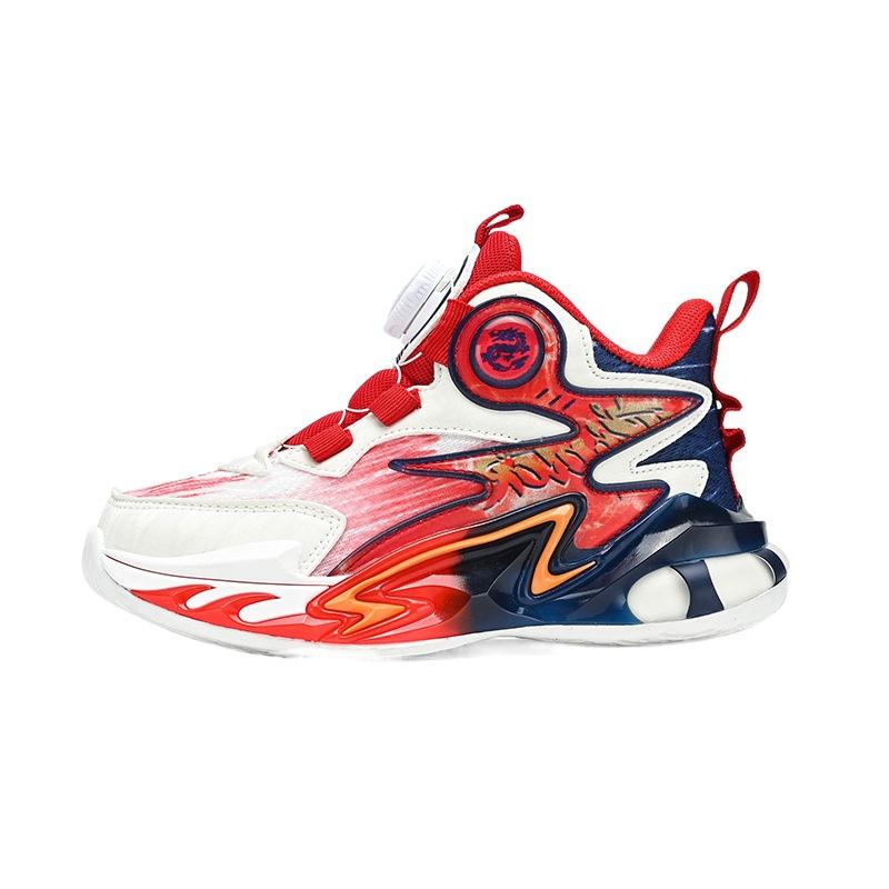Breathable Rotary Buckle Classmate Running Boys Spring and Autumn Sneakers Mesh Middle and Older Children's Basketball Shoes Fashion 2025