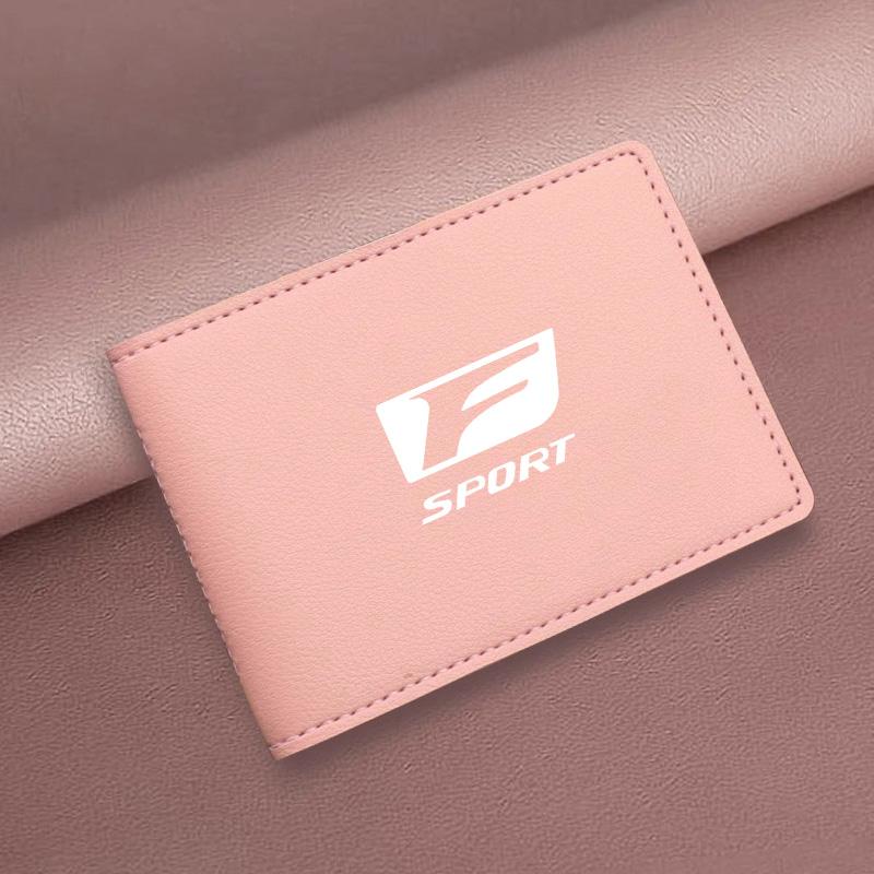 Ultra-Thin Car Driver License Bag ID Card Leather Cover For Lexus F-SPORT ES RX NX LS UX LM LX GX LC RZ IS CT GS RC HS SC TX LBX