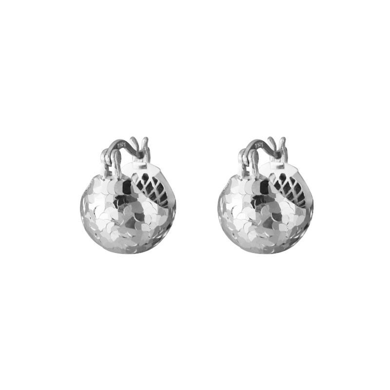 Sterling Irregular Round Stud Earrings Women Minimalist Modern Chic Lightweight Daily Wear 925 Sterling Silver