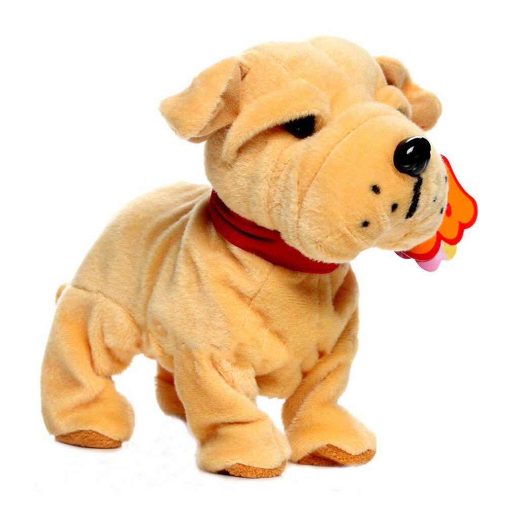 Parler son commande vocale chiens électroniques interactifs animaux  électroniques mignon en peluche Robot aboiement support marche jouets chien  pour