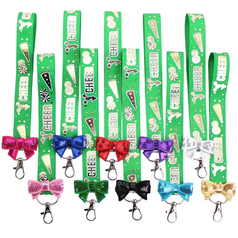 Pack Of 10 Cheerleader Keychains Soft Polyester Accessories For Sports Enthusiasts Sturdy And Lightweight Design