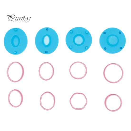 Silicone Tray Base Molds 12Pcs Mini Plate Clay Molds, Earring with Positioning Base, Multi?Shape Craft Cutters for DIY Polymer Earring, Pendant
