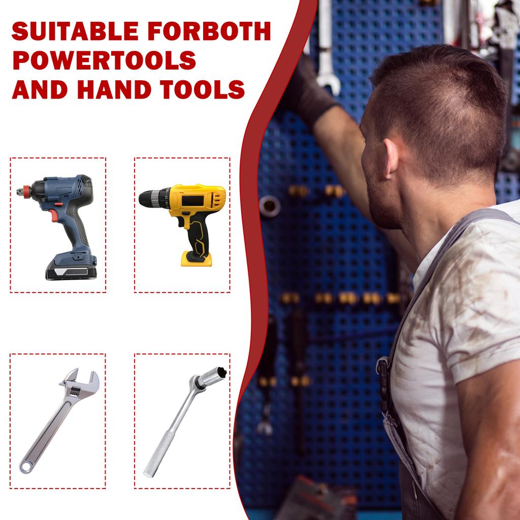 27Pcs Screw Extractor Set Hex Head Hand Multi Spline Bolt Extractor Kit Easy Out Broken Bolts Screws Extracting Tool for Power