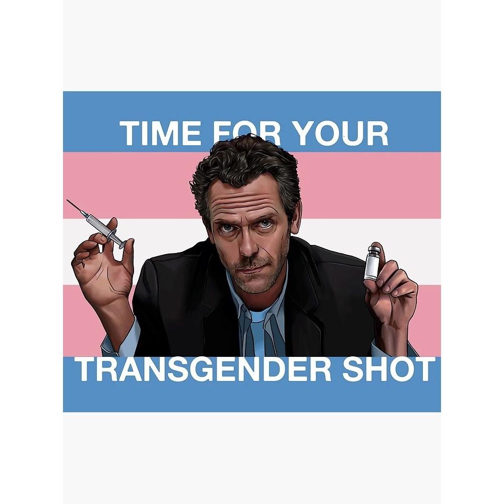 Dr. House s Trans Flag Tapestry 75x100