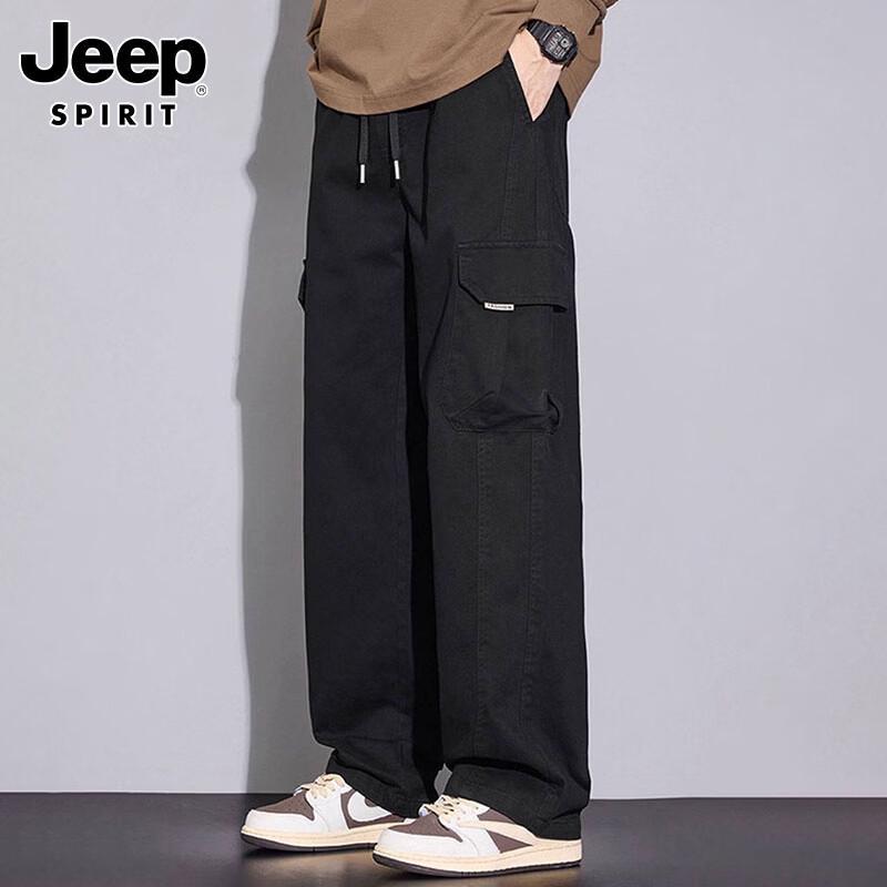 Мужские осенне-зимние свободные прямые брюки-карго JEEP SPIRIT 2XL