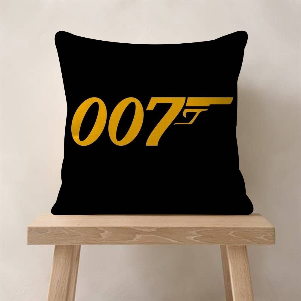 Pillow Gift Home Office Decoration Bedroom Sofa Car Cushion Cover case 45x45 British Legend JJames BBond 007