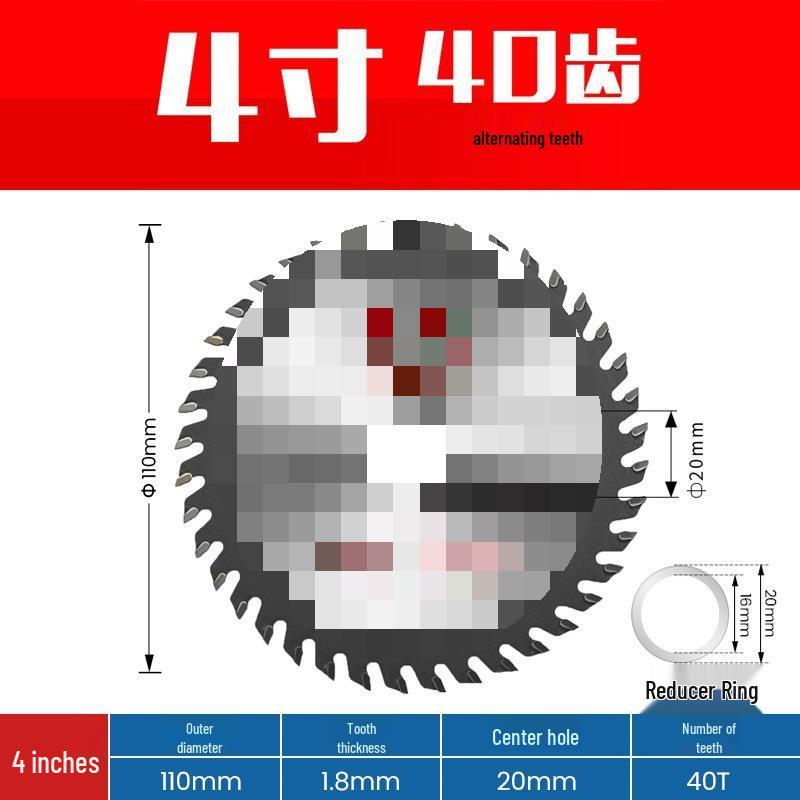 Circular Alloy Woodworking Saw Blade for Angle Grinder