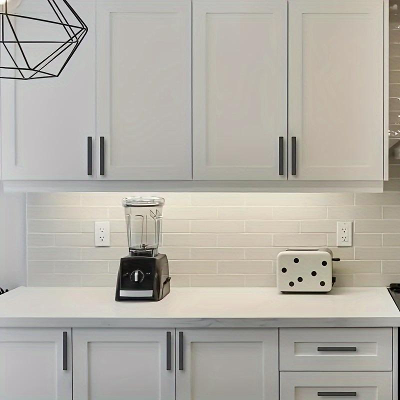 8pcs Cabinet Pulls Drawer Pulls, Aluminum Kitchen Cabinet Pulls, Modern Kitchen and Bathroom Cabinet Hardware Cabinet with Mounting Screws