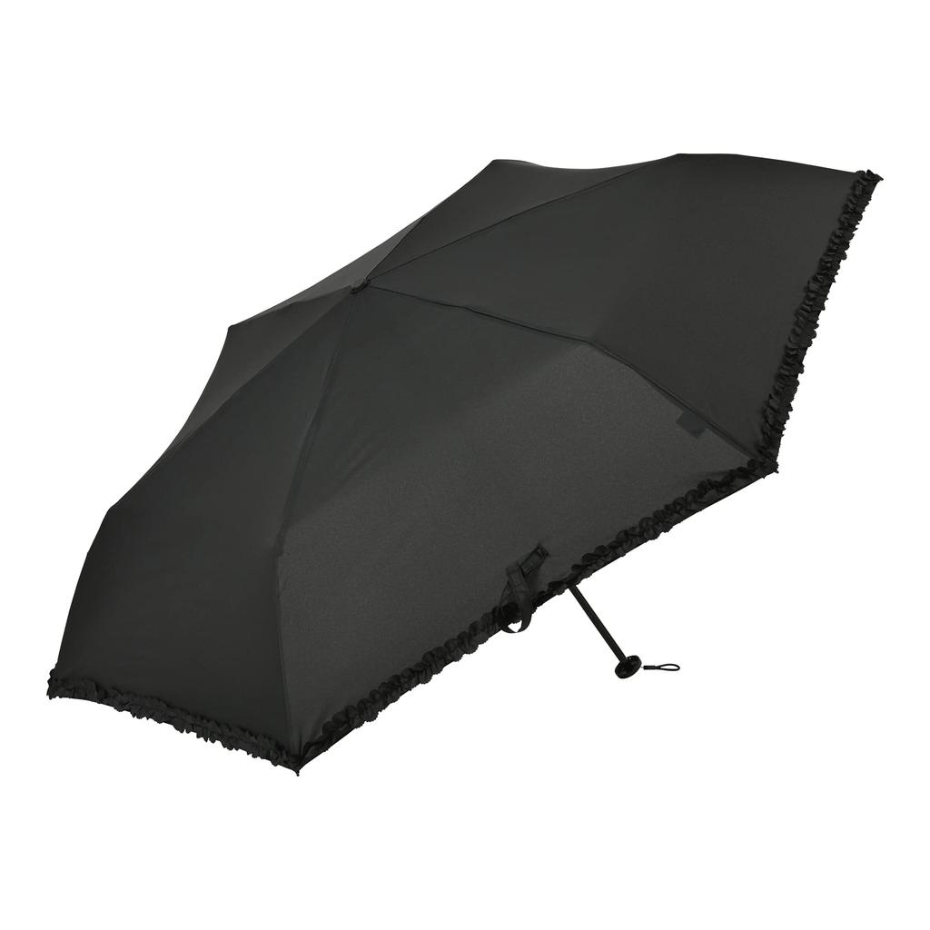 Nifty Colors Folding Frill Carbon Lightweight Mini 1540BK Umbrella, 55,