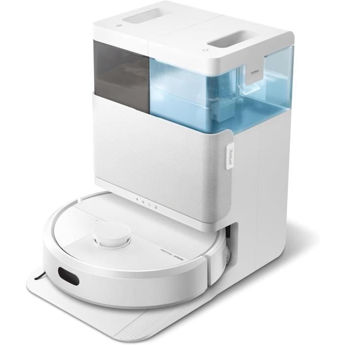 IRobot Roomba Plus 405 Combo Robot + AutoWash - Base Multifonction - Lavage et séchage des lingettes - LiDAR Clearview