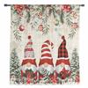 Christmas Ball Dwarf Poinsettia Christmas Tree Sheer Curtains Bedroom Decoration Window Curtains Kitchen Tulle Voile Curtains