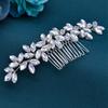 Rhinestone Hair Comb Headpiece: Handmade Updo Styling Accessory for Wedding or Evening Gown