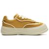 Li Ning Honey Platform Slip Resistant Abrasion Resistant Low top Casual Shoes Women's Yellow AGCU418-2