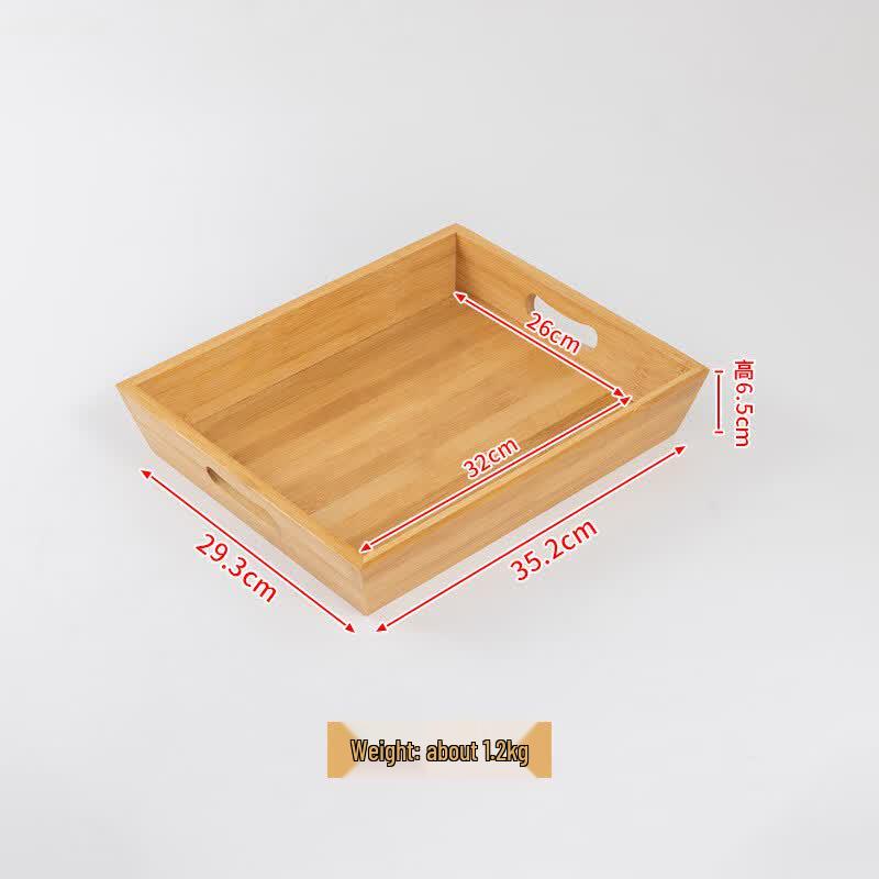 Chaxun Wooden Rectangular Tea Tray