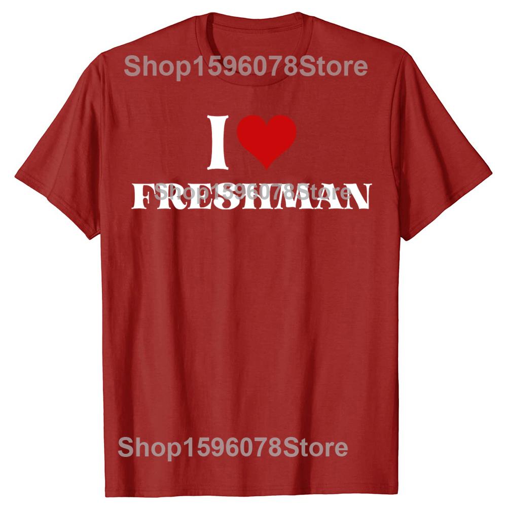 

Смешные Я Люблю Первокурсников 100% Хлопок Футболки Мужские Женские Мода Принт Футболка Свободная Оверсайз Уличная Одежда Хип-Хоп Унисекс Футболка S