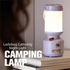 3 Color Stepless Dimming LED Camping Lamp Portable Design LED Technology Hanging Light Hanging Function Rechargeable Battery