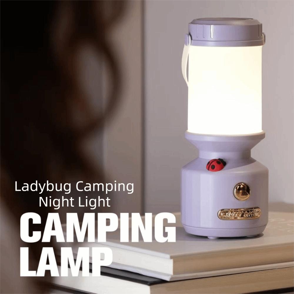 3 Color Stepless Dimming LED Camping Lamp Portable Design LED Technology Hanging Light Hanging Function Rechargeable Battery