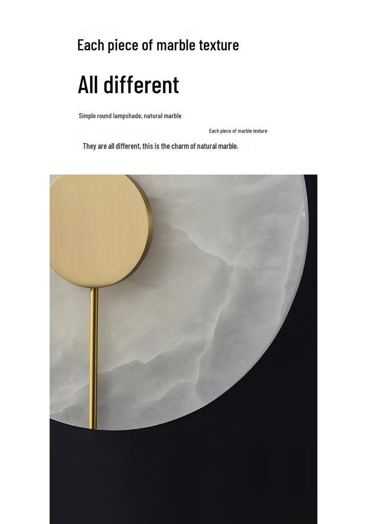 2025 Nordic Luxury Marble-Copper Wall & Bedside Lamp