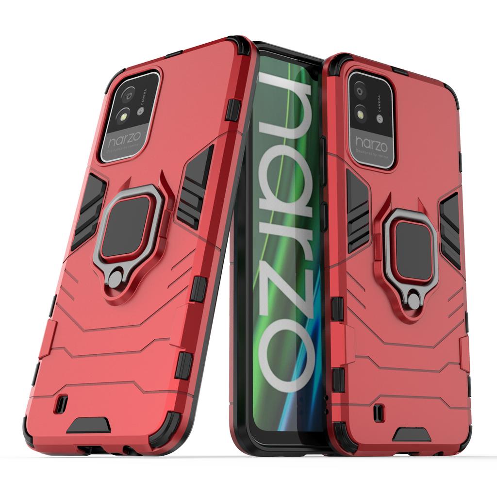 Shockproof Case For Realme Narzo 10? 10A 20A Narzo 50 4g Narzo 50A Prime 4g Narzo 60 Pro 5g Ring Stand Back Phone Cover