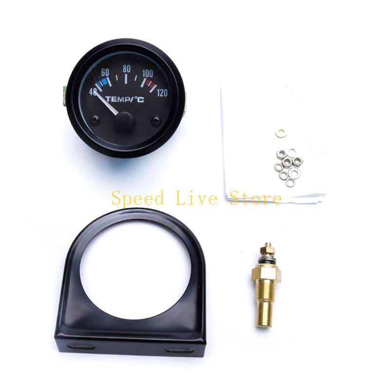 547C 2  52mm Black Car Auto Digital LED Water Temp Temperature Gauge 40-120℃ New чёрный