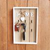 Wall Mount Wooden Key Holder Rustic Cabinet Key Rack Modern Key Storage Shelves  Entryway