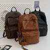 Hot In Fashion Bright Solid Plutonium Backpacks Large Capacity High Quality Simple Style Versatile Unisex