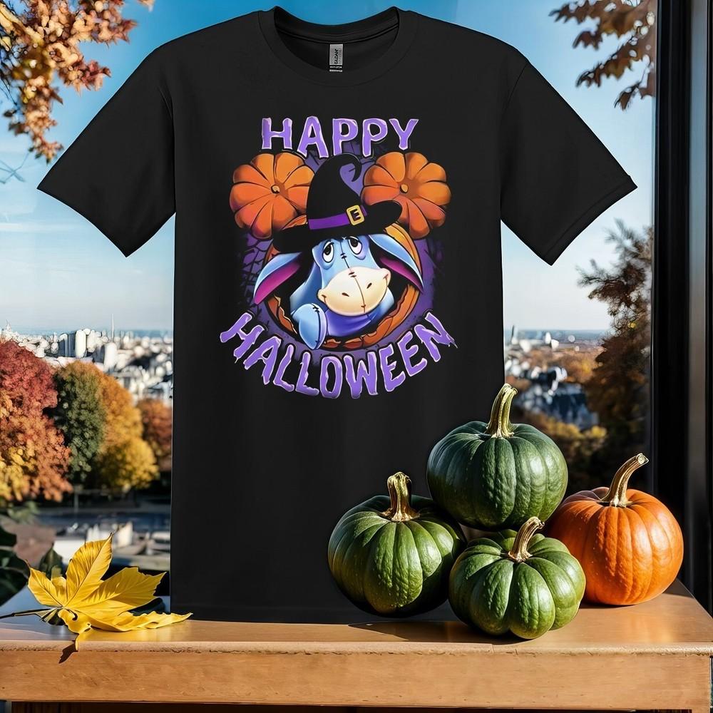 Happy Halloween Eeyore Shirt, T-shirt T Shirt Men Women Unisex Tshirt SY454