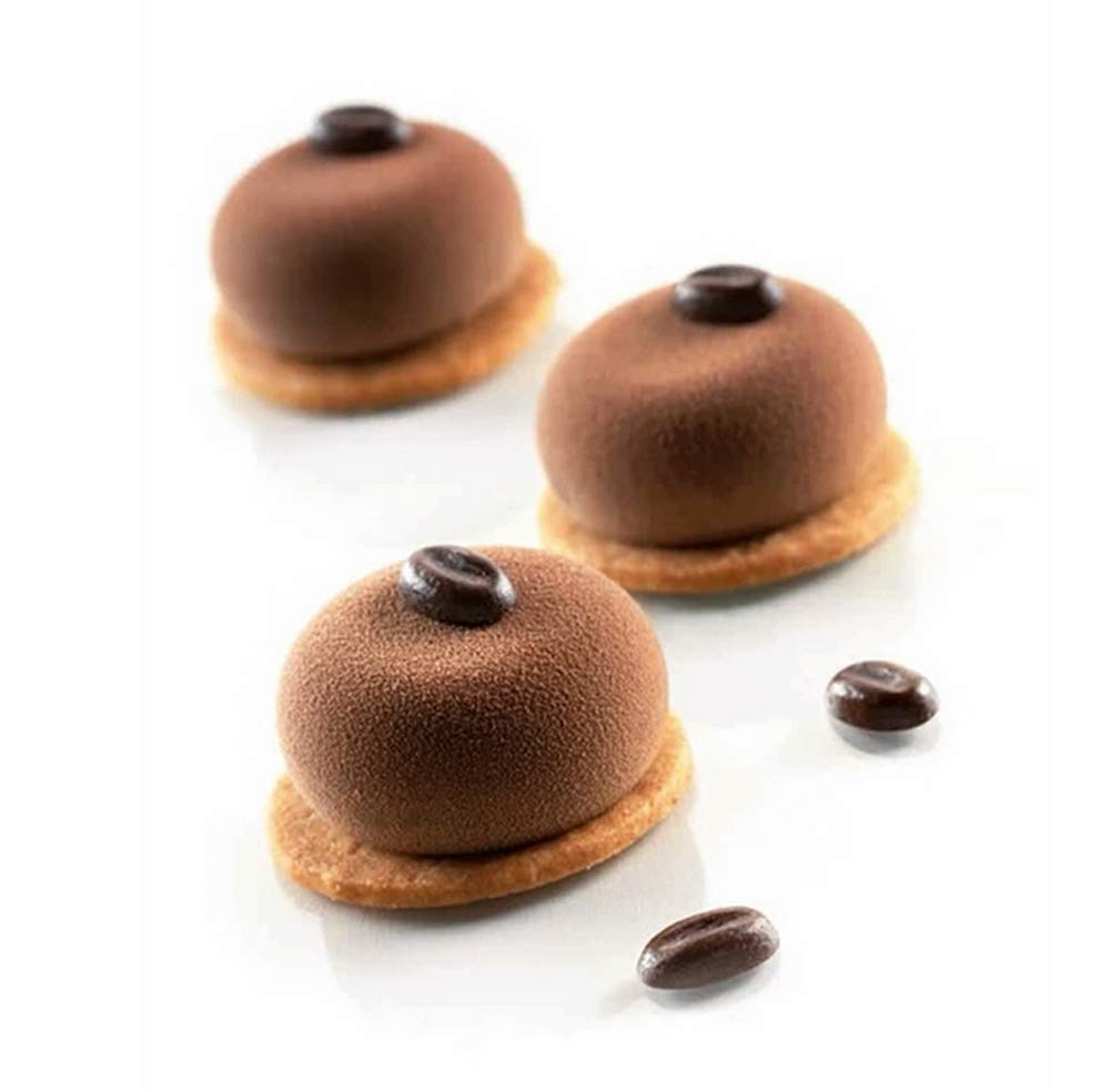 Multifunctional silicone model mousse cake mold, mousse mold, baking mold, ice cream mold (8-hole round mold)