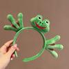Cartoon Vegetable Headband Animal Frog Plush Hairband Gift   Girl