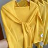 Thin Knitted Neck Wrap Cloak Triangle Scarf Simple Crochet Scarves  Clothes Decoration