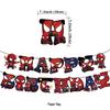 In Stock Q-Version Spider-Man Birthday Decor Set: Banner, Balloons, Flags