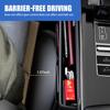 Pack-1 Car Gap Center Storage Box, Leather Car Seat Gap Filler Storage, Universal Car Seat Organizer, Car Accessories for Phones, Glasses, Keys,