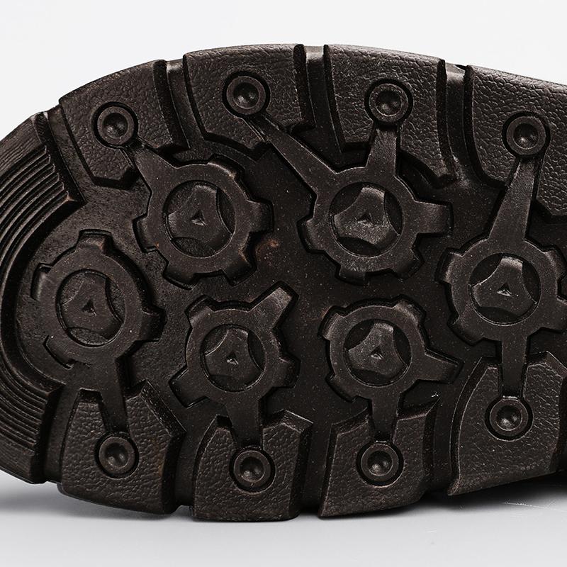 Plus Size 39-48 Men Handmade Plush Lined High Top Casual Shoes Warm Comfortable Casual Footwear For Autumn Winter