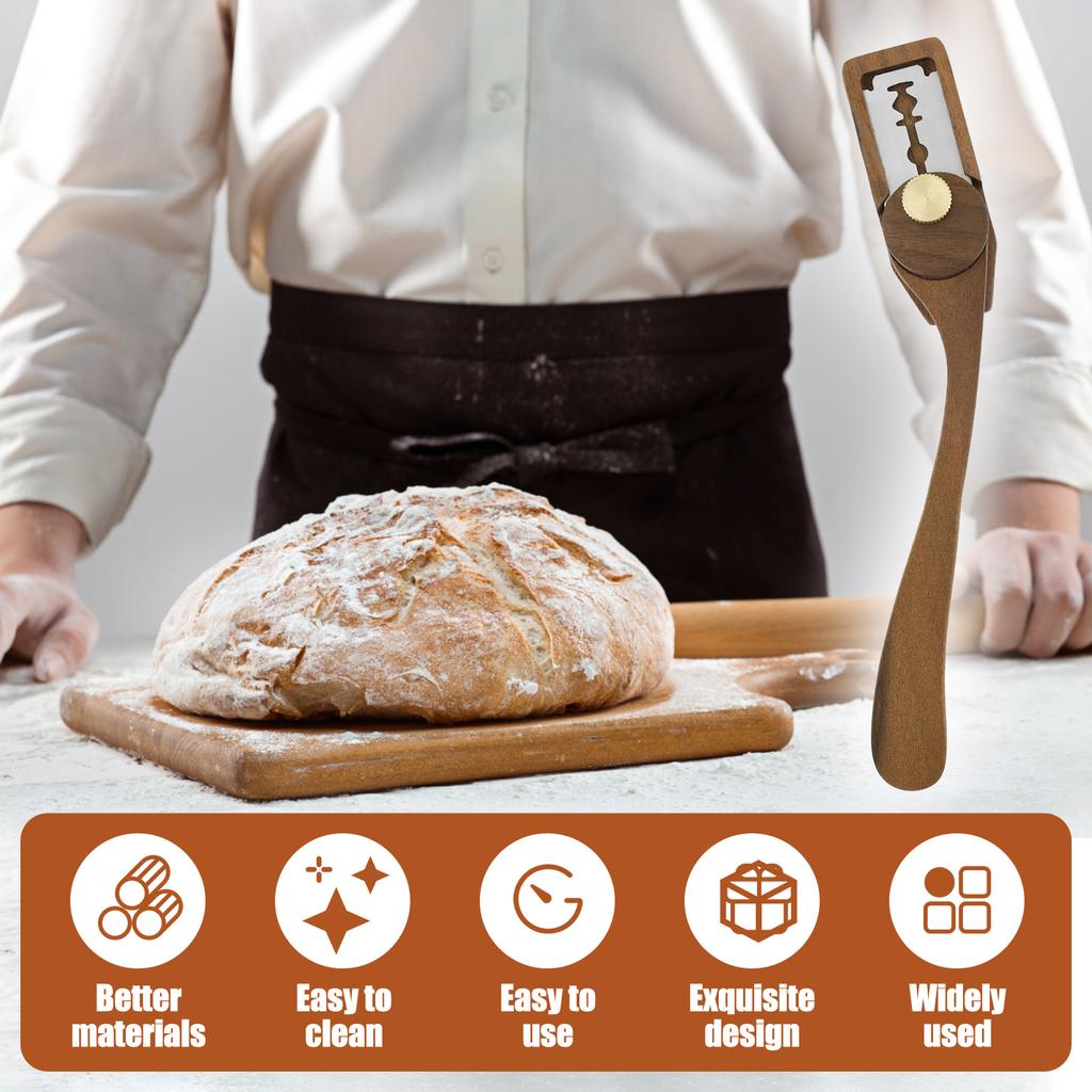 Handheld Baking Dough Knife Kit with Replaceable Blades Precision Cutting Dough Contouring Knife Bread Pattern Proofing Tools
