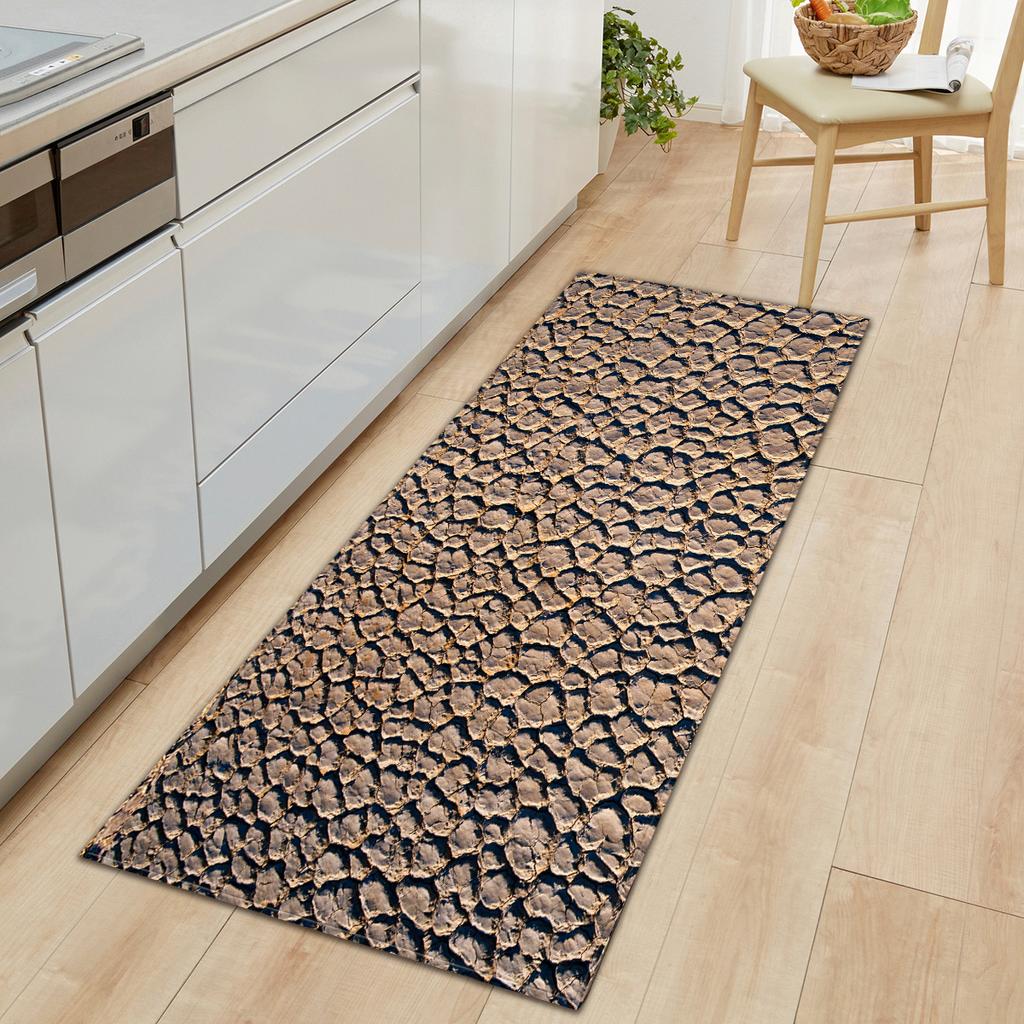 Colored Stone Bathroom Absorbent Non-Slip Floor Mat Kitchen Strip Bedroom Door Mat Living Room Carpet