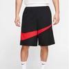 Nike Short de Sport Dri-Fit Noir pour Homme, Coupe Ample, Logo Grand Crochet