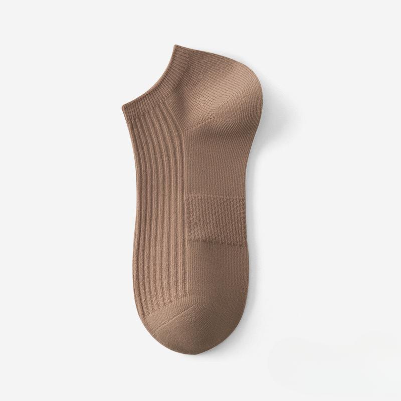 Women's Summer Thin Solid Color Versatile Anti Pilling and Anti Odor Boat Socks