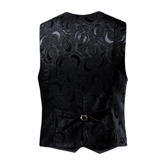 Männer Weste Mantel Ärmellos Blumendruck Formale Slim Fit Strickjacke Hochzeit Party V-ausschnitt Plus Größe Einreiher Bräutigam Weste Männer Kleidung
