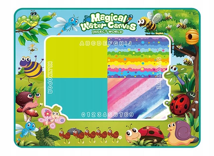 MATA DO KOL. PISAKIEM WODNYM OWADY 100x80CM 9965