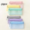 Portable Toiletry Pouch Mesh Makeup Brush Pouch, Cosmetic Bag with Zipper, Clear Quick Dry Accessory Case Organizer for Travel Daily Storage
