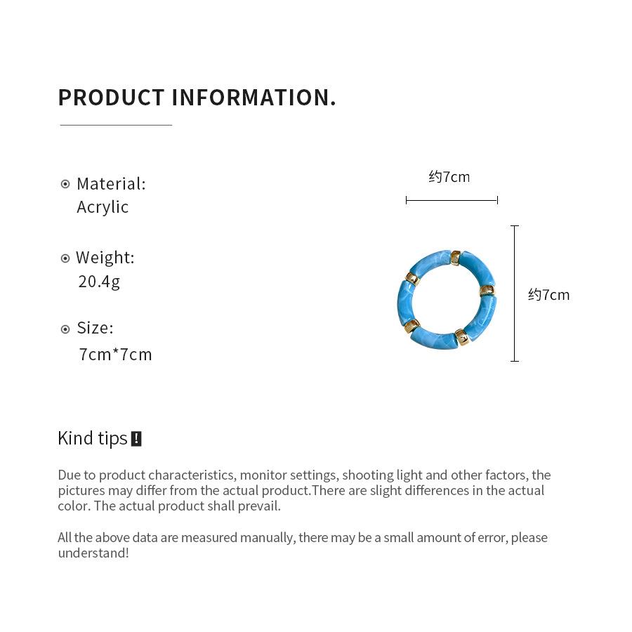 Acrylic Splicing Round Bangles for Women 2025 Retro Fashion Versatile Bracelet High-end Touch Hand Minimalist Men's Zircon Gift
