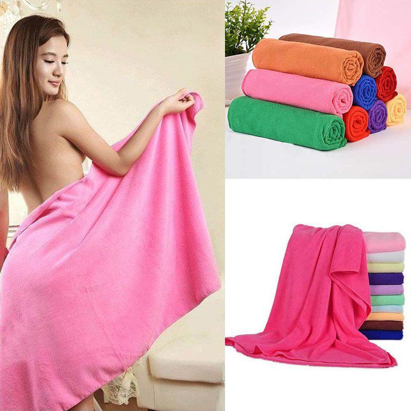 70x140cm Microfiber Fiber Bath Beach Absorbent Drying Washcloth Towel Shower