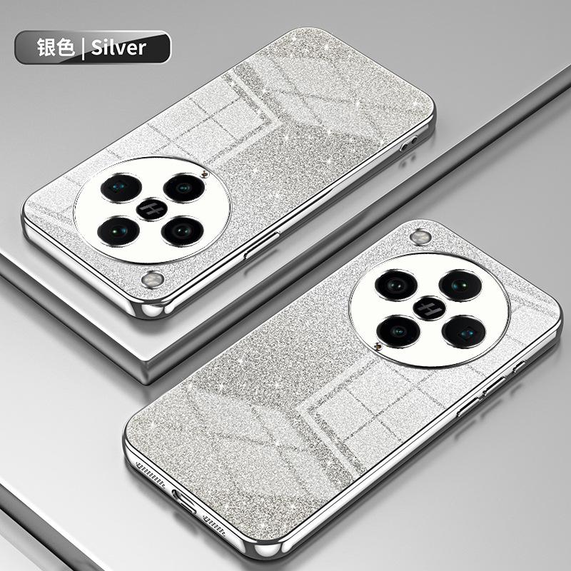 Applicable to OPPO FindX9Pro electroplated glitter mobile phone case FindX8 transparent K15 anti-drop protective case