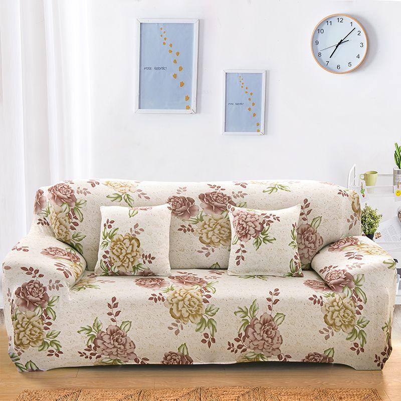 High-quality Flower Printed Slipcover Sofa Cover With Excellent Fit And Stretch For Various Couch Sizes