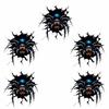 5Pcs Self Adhesive Spider Stickers Irregular Shape Vehicle Decals  Halloween Decoration
