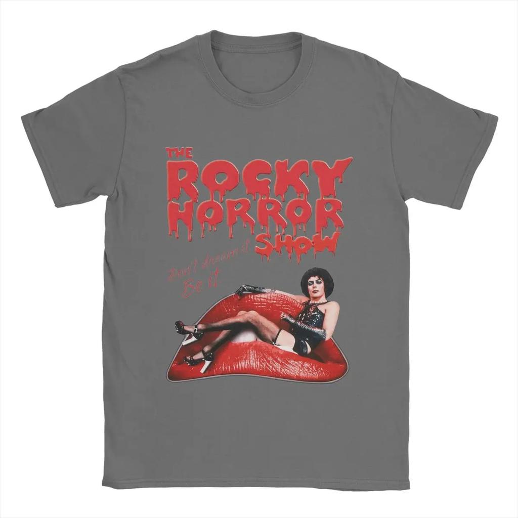 Vintage The Rockys Horror Picture Show T-Shirts Men Women Crewneck 100% Cotton T Shirts Short Sleeve Tees Clothes