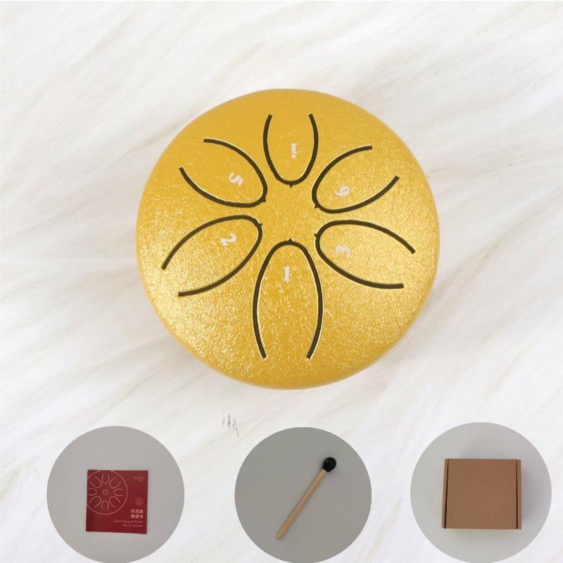 Ethereal 3-Inch Steel Tongue Drum: 6-Note Mini Percussion Instrument for Kids