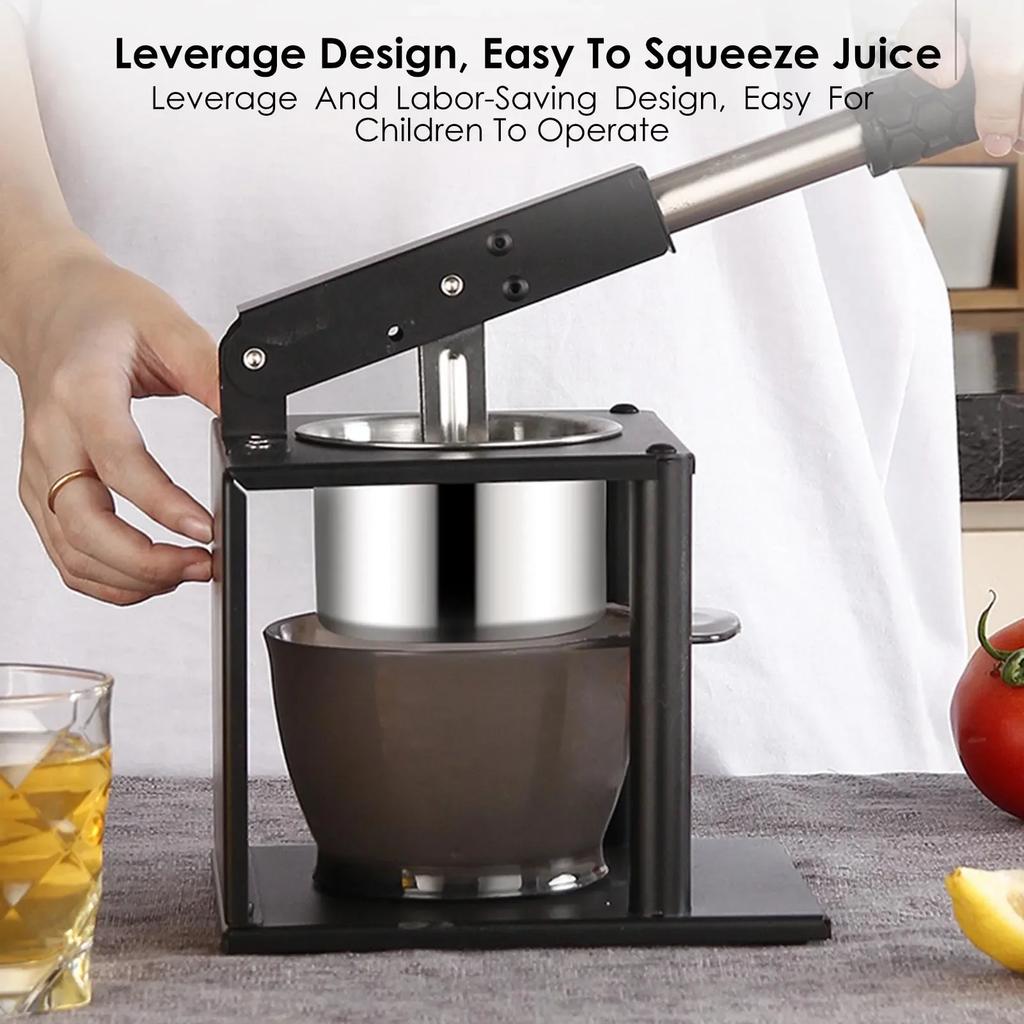 New with rod manual juicer stainless steel manual lemon orange citrus juicer hand-pressed heavy-duty juice essence juicer